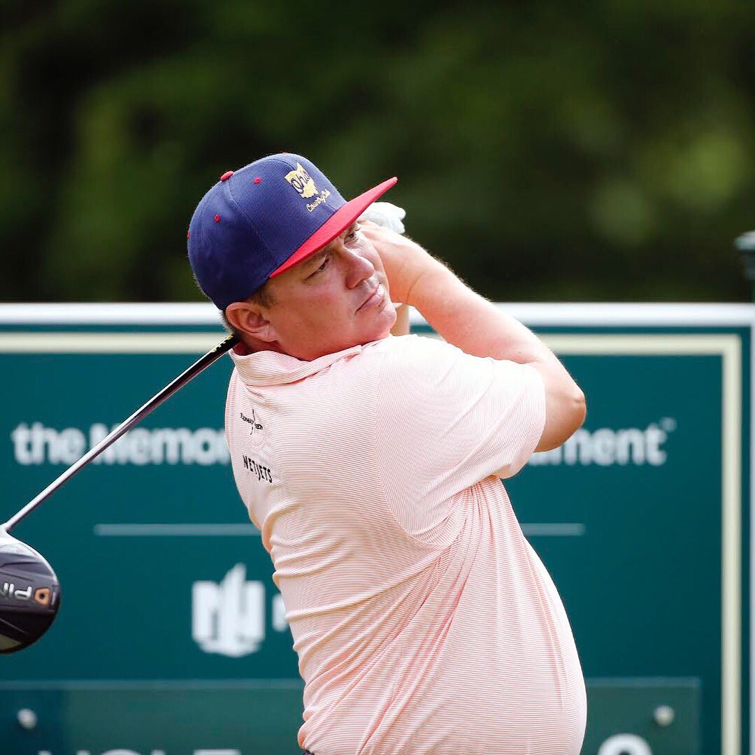 MSFRECapital's tweet photo. “Another hat, another day” @JasonDufner is sporting the @OhioCountyClub lid - all proceeds of this hat go to support #SaveTheCrew and @JasonDufnerFdtn #MSFDufner #TheMemorial https://t.co/amPsIFF1aY