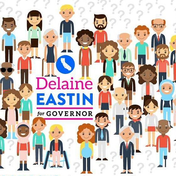 someonecaring1's tweet photo. You're still undecided ? Let's surprise all the CA corporate owned gubernatorial  candidates  and put a progressive woman @DelaineEastin in the Governor's office! She'll work for you. #MedicareForAll #BanFracking #Education #Housing https://t.co/Gsw9S0iUWN