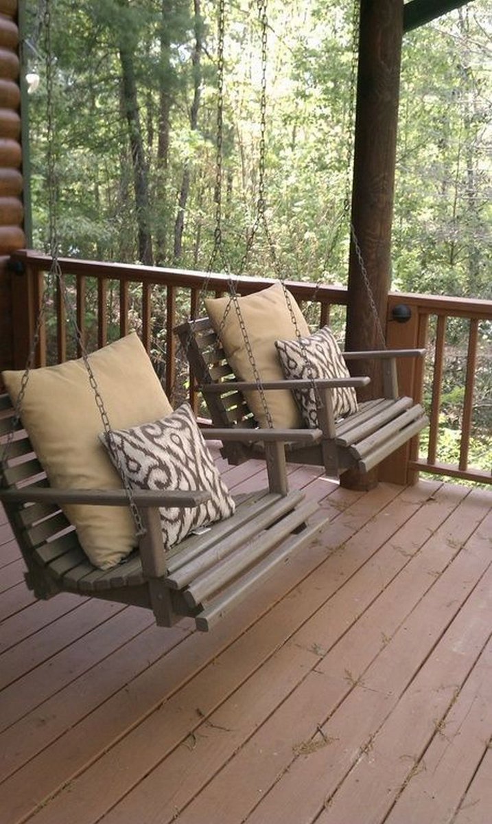 jonescoinc's tweet photo. #StyleQuestion: What do you think of these sweet, individual porch swings, in place of one double swing? They're certainly a unique idea! https://t.co/odyClHFbsJ