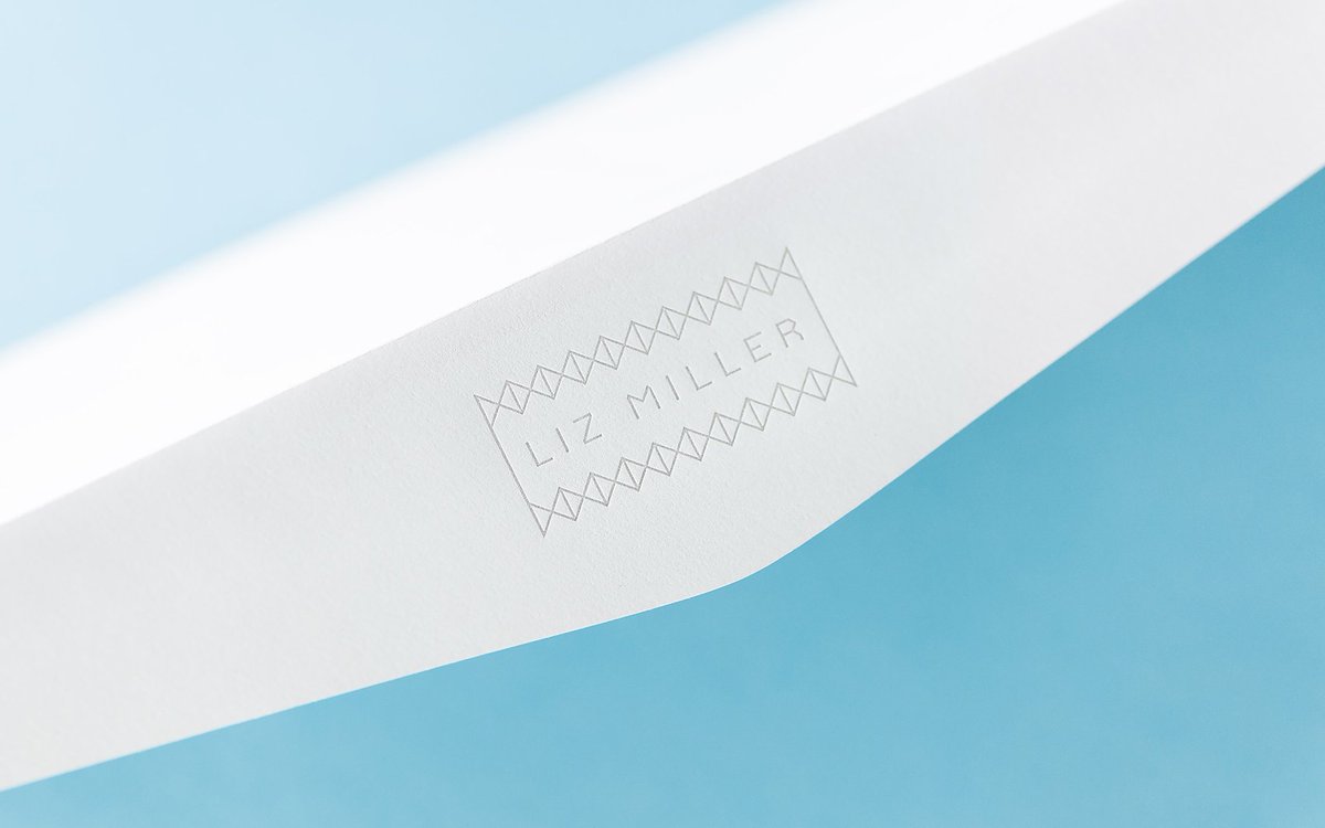 mohawkpaper's tweet photo. Have you ever thought about using the same texture across a variety of printed materials to unify your brand? Find out how @castirondesign used Mohawk Loop for @lizlmiller's identity: https://t.co/kc8IEgRoIu | #MakeGoodGreat #Paper #IdentityDesign #Design https://t.co/7vP20pFYj4