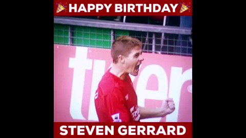 Happy birthday to legend Steven Gerrard! 