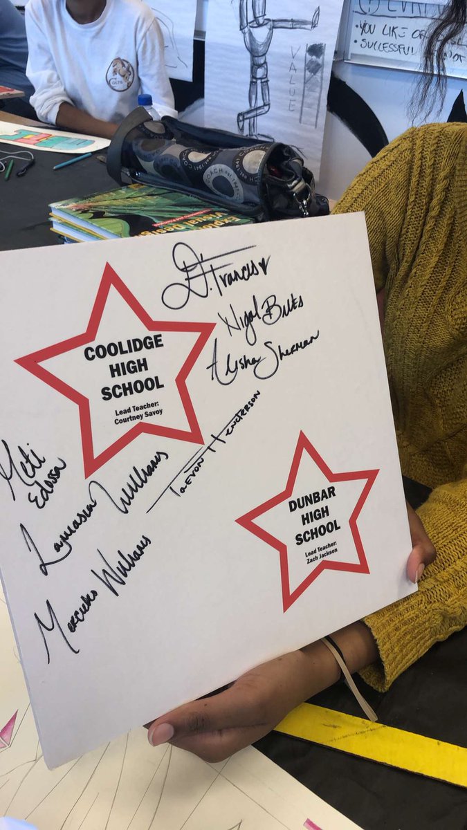 courtneysavoy's tweet photo. Panel signatures to be mounted with our mural! Beautiful penmanship from my students @DCPSArts https://t.co/RStP8C4KPa