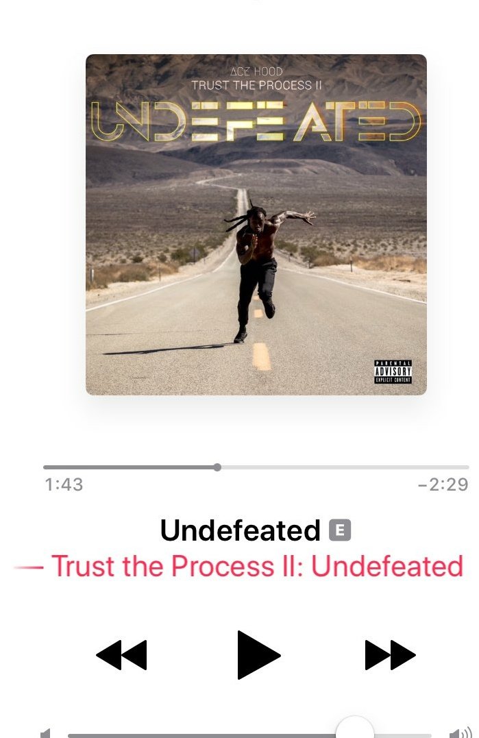 iamstreetkidd's tweet photo. @Acehood never disappoints
#UNDEFEATED is solid...
#TrustTheProcess2 https://t.co/nRzH5BTywo
