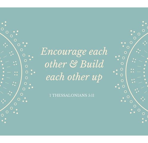 BibleTimeFun's tweet image. "Encourage each other and build each other up." 
1 Thessalonians 5:11

#bible #bibleverse #bibleverseaday #biblequotes #christian #praisegod #verseoftheday #inspirationalbibleverse #Jesus #Bibletimefun #christianlife #morningscripture #awaketogod #morningprayer #morningswithgod