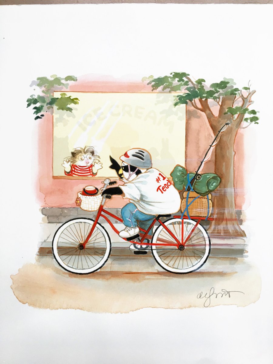 EveryChildRead's tweet photo. #BEAuction preview: Artwork by Diane deGroat titled “Mrs. Bryd Rides Out of Town” (2006, @HarperChildrens). Bid on this &amp; more on 5/30 at 5pm during BookExpo! Get tix here: https://t.co/eZ2Yvy542d #ABFE @ABABook @Sussingoutbooks https://t.co/btHia5lFQm