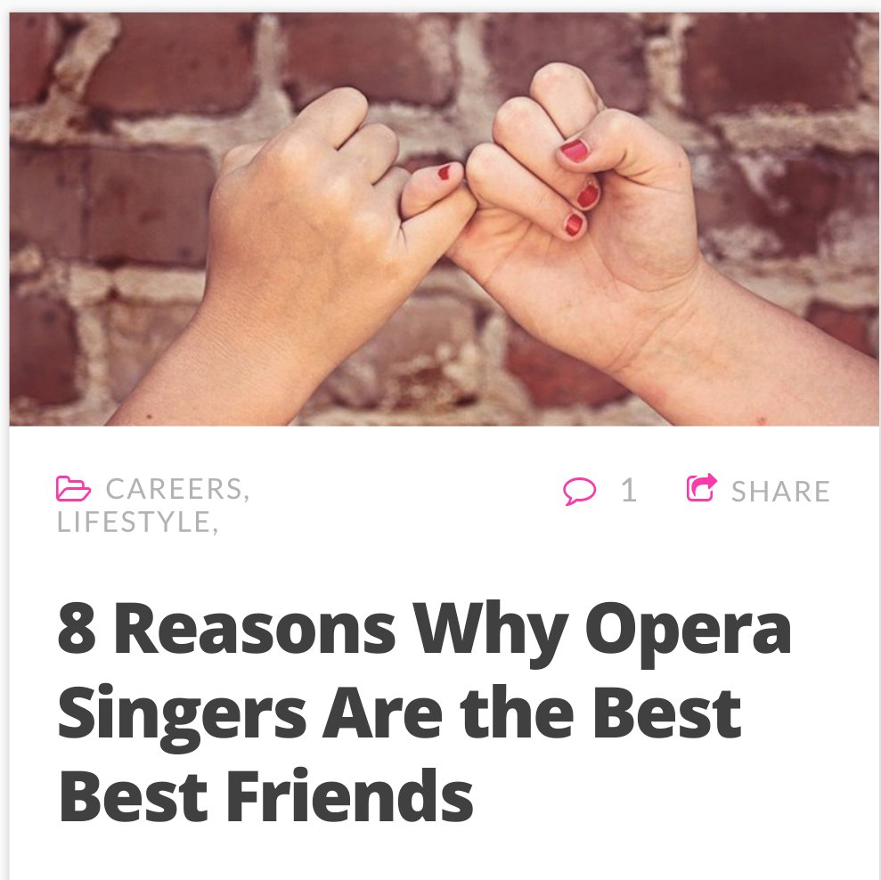 Modern_Singer's tweet image. You could gush about your bestie all day for several of these reasons. Be sure to tag your opera bff below!
.
.
.
.
.
#modernsingermag #operasingersofinstagram #operasinger #opera #BFF #bestfriends #happy #love #article #picoftheday #besties