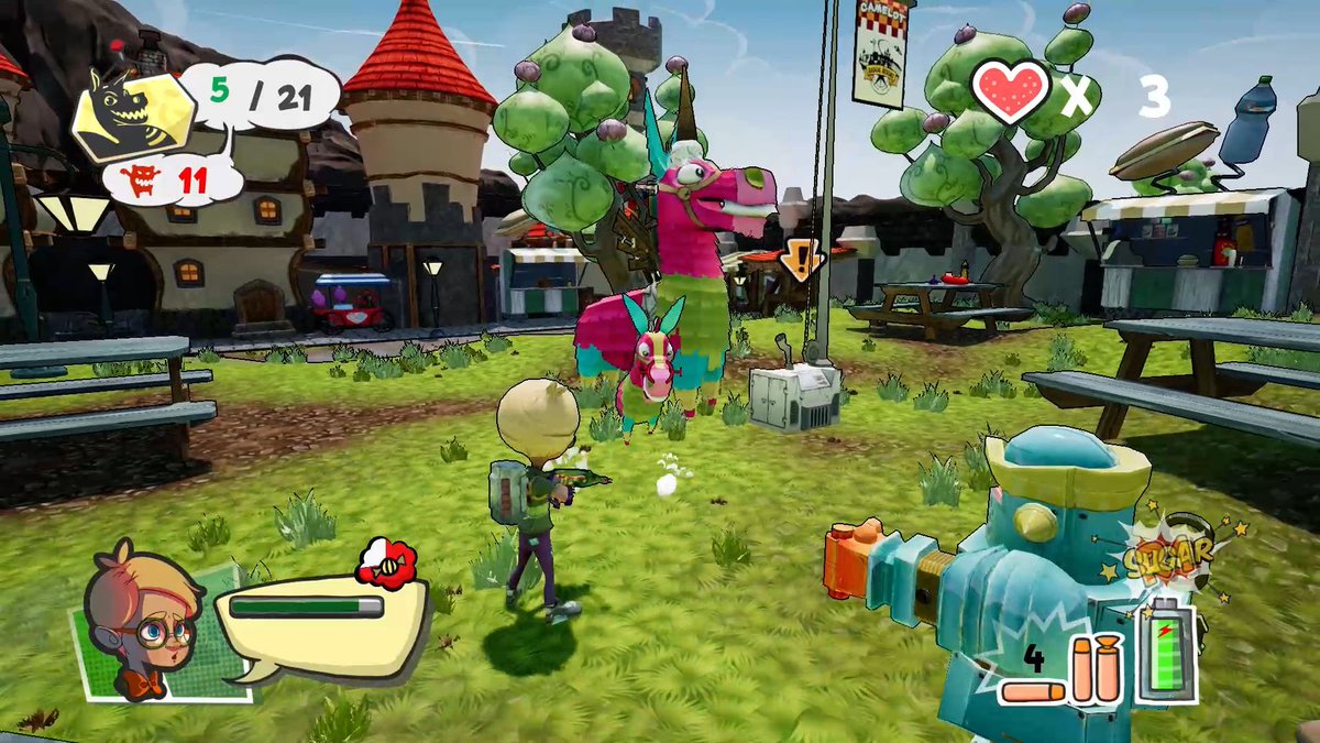 PSTalents's tweet image. Ya sabemos los juegos de @PSPlus del mes de junio y @RascalRevolt es el representante de #PSTalents. ¿Estás preparado para jugar junto a tus amigos en este shooter cooperativo ambientado en un parque temático? Más info del juego, aquí 👉 bit.ly/2LE4Pw5