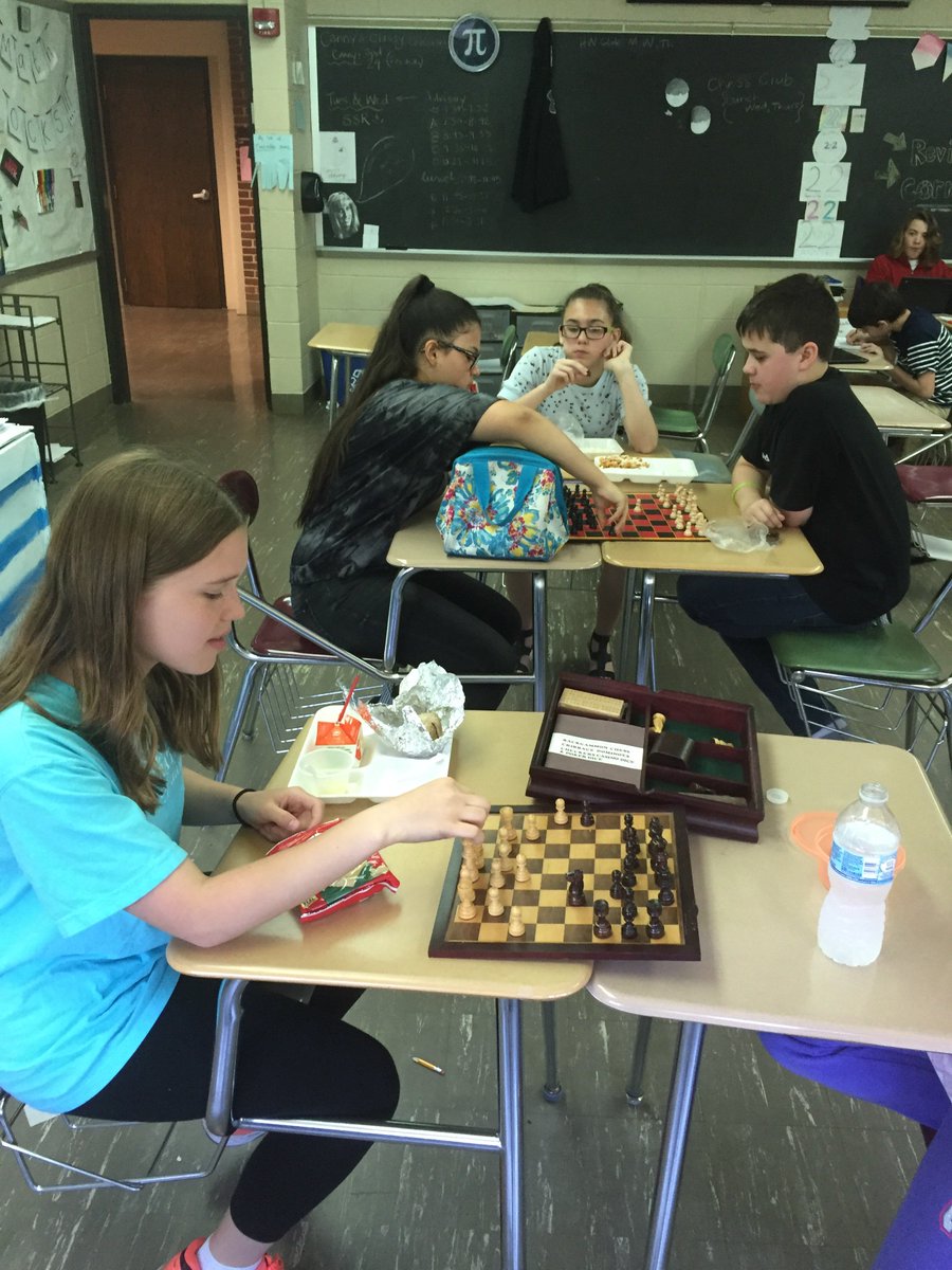 PCanny22's tweet photo. Chess club @ lunch https://t.co/PGVlP7FAPa