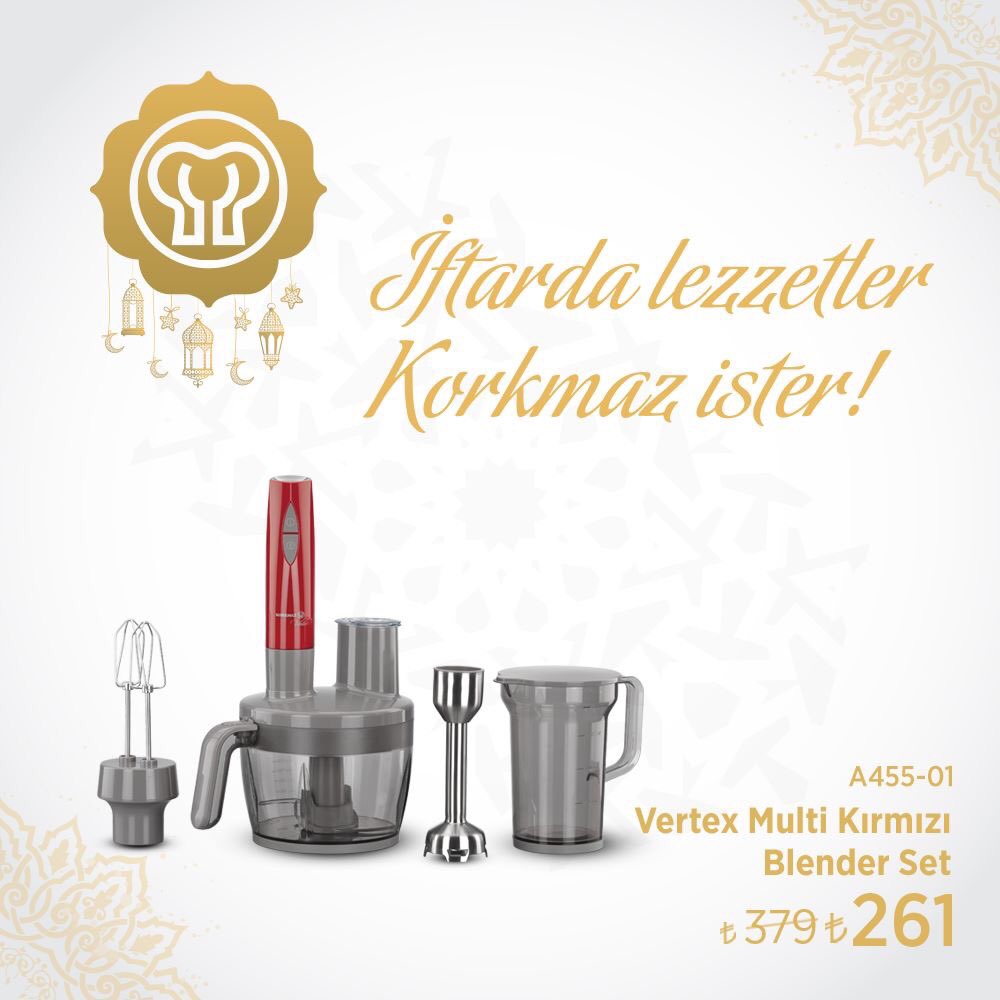 Korkmaz A455 Vertex 1300 W Multi Blender Seti Fiyatlari Ozellikleri Ve Yorumlari En Ucuzu Akakce