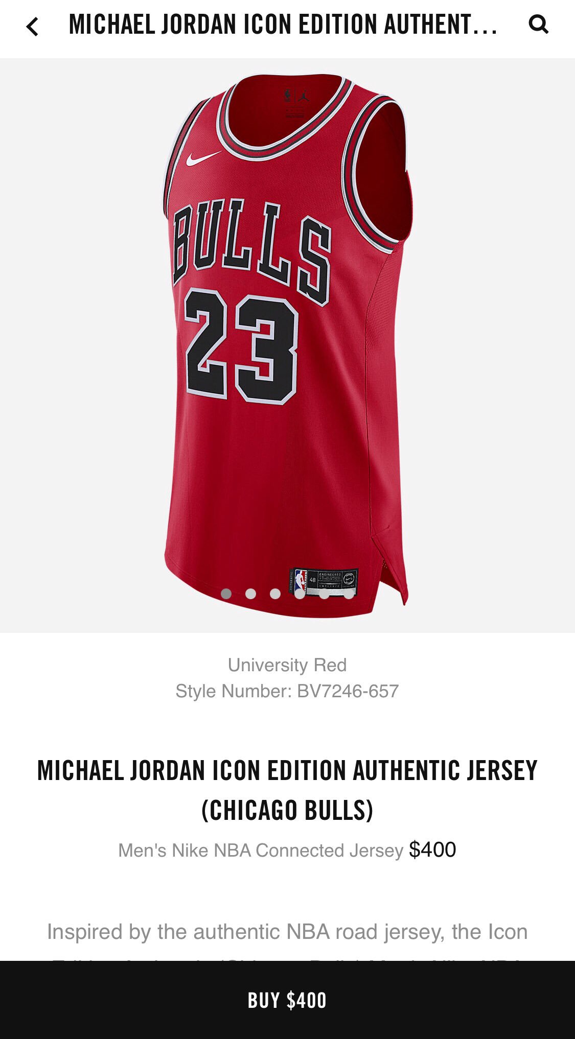 Michael jordan icon edition jersey 2025