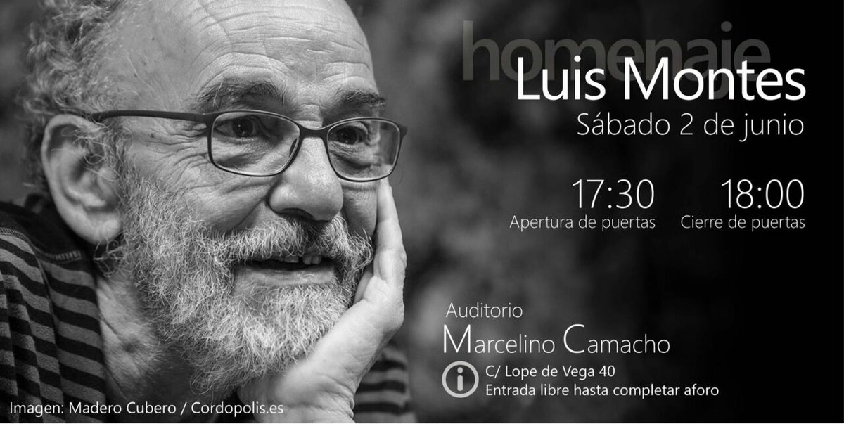 SeverOchoaLucha's tweet photo. El mejor homenaje que podemos tributarle es seguir con su lucha por la Sanidad Pública, la Muerte Digna y los Derechos y Libertades Civiles.
Acude y Difunde.
 #LuisMontes #SanidadPùblica
#DerechoADecidir
#DerechoMuerteDigna
#LibresHastaElFinal https://t.co/wbWINxIQtu