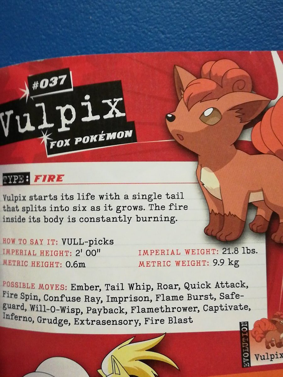1GIrving's tweet photo. When researching animals before we go to the zoo we found out that the scientific name of a fox is volpes volpes. Max made a connection to his Pokemon book: https://t.co/tQzZaPuVDS
