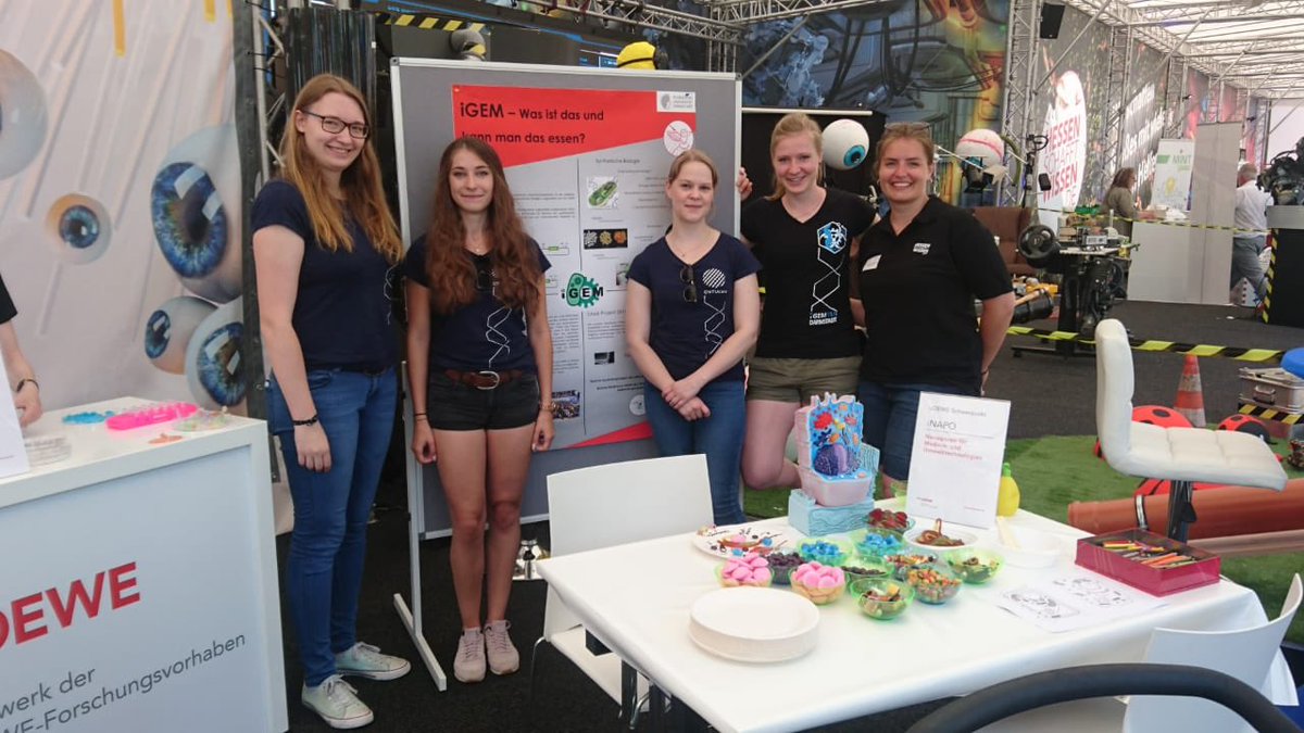 CompuGene_Lab's tweet photo. LeaderZ on Tour! Repping @hessentag #scienceallday #hessentag2018 #korbach #igem #igemtuda #kannmandasessen https://t.co/qs7RrBMZVO
