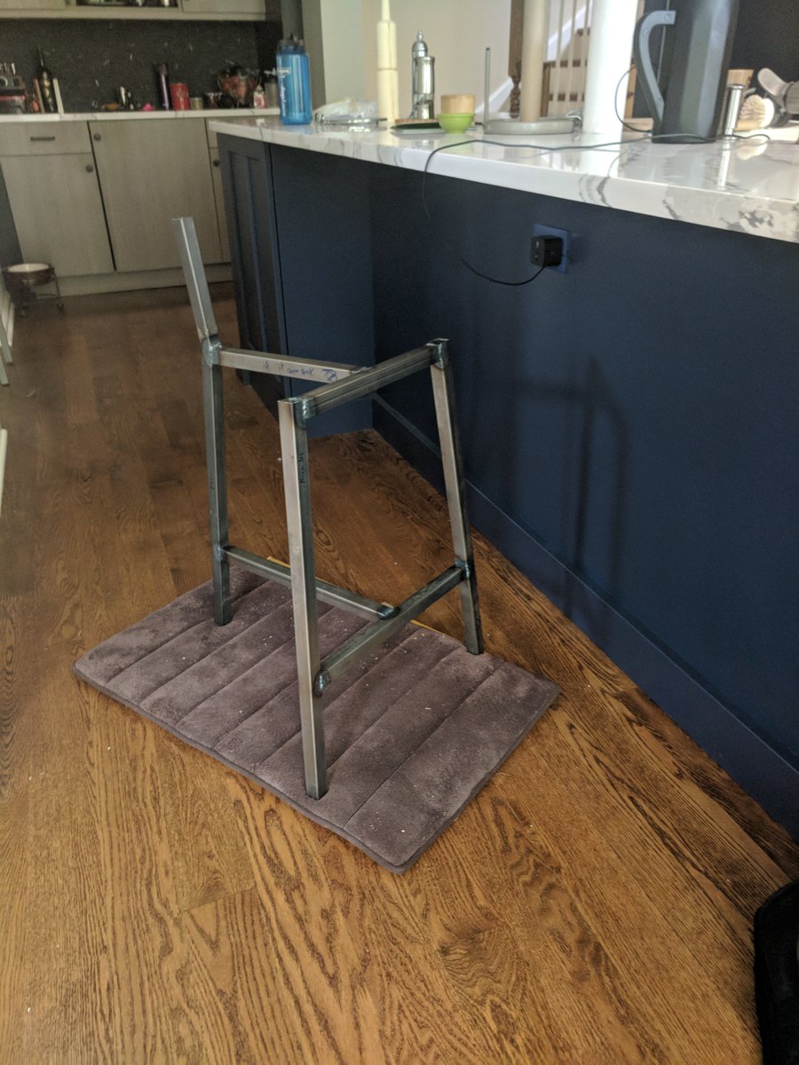 Cicerone_org's tweet photo. Latest session @ChicagoIADC brought my plans for kitchen counter chairs one step closer to fruition. Seat and back options next. #CIADC #make #makerspace #Chicago #welding #makers https://t.co/7341eSIiA1