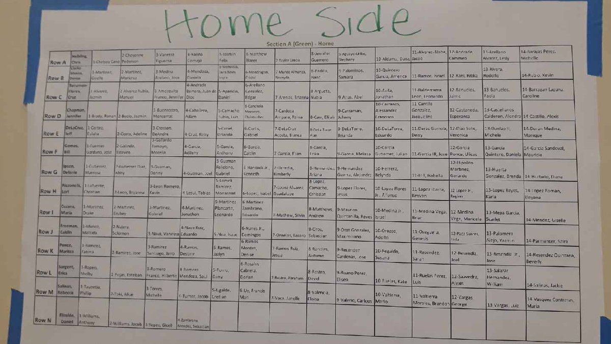 PHS_2018class's tweet photo. Graduation Seating Chart: https://t.co/NnZfmvhX4h