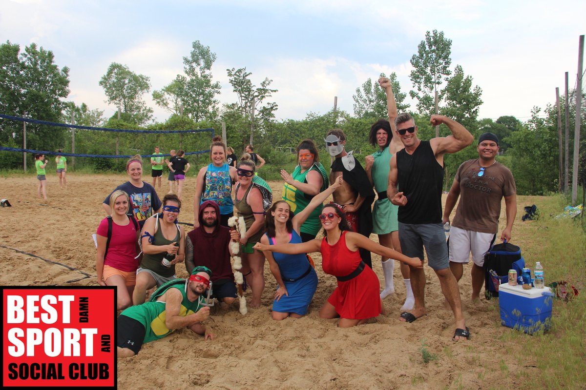 BestDamnKzoo's tweet photo. Awesome job on Theme Night for our Tuesday Sand Volleyball group!
#BDSSC #ThemeNight #Cartoon #SandVolleyball #Tuesdays https://t.co/MqDVnscYZD