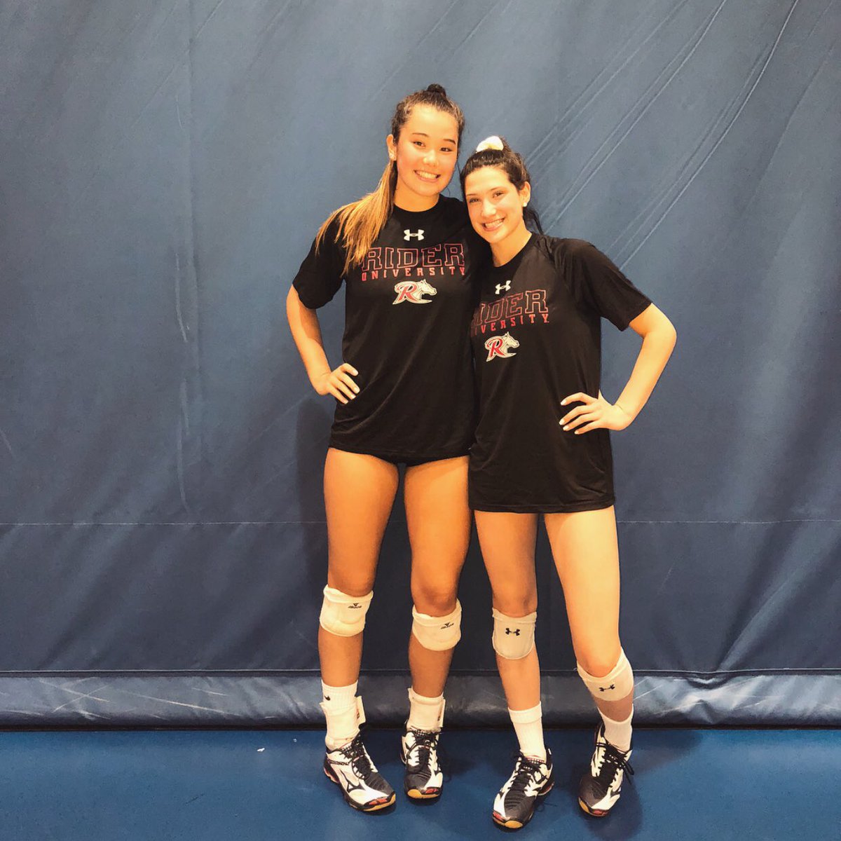 ninisher1's tweet photo. So excited to finally announce my commitment to Rider University to play Division I volleyball with my best friend!!!! 🏐✨💓 #GoBroncs @jillianpchan https://t.co/wl7i4LKlCJ