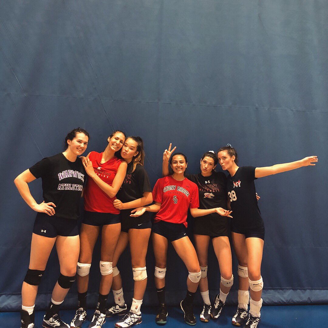 ninisher1's tweet photo. So excited to finally announce my commitment to Rider University to play Division I volleyball with my best friend!!!! 🏐✨💓 #GoBroncs @jillianpchan https://t.co/wl7i4LKlCJ