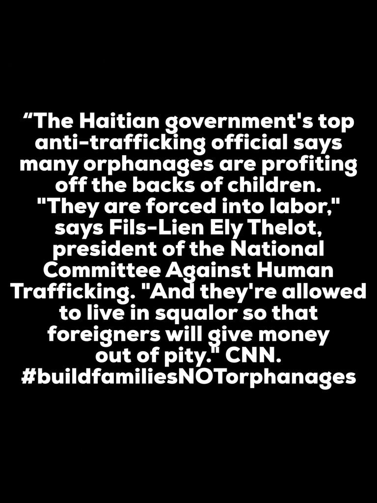 HopeCPHaiti's tweet photo. #buildfamiliesNOTorphanages https://t.co/ner84pWB7y