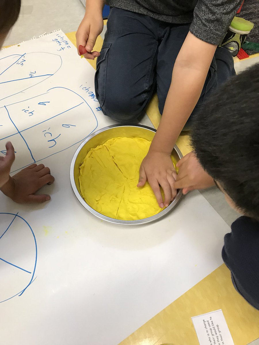 Shillwalnut's tweet photo. Today our work with fractions continued as students divided up “cakes” into equal parts. #GeorgiaMath https://t.co/Jz1ZupJ2Ky