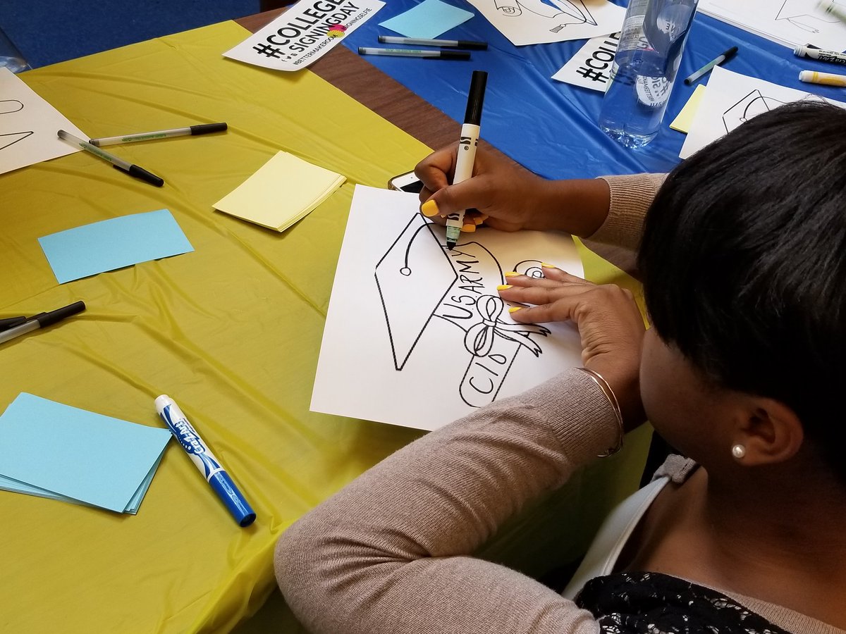 PHSCollegeCoach's tweet photo. #CollegeSigningDay #decisionday has begun at #phoebus! @BetterMakeRoom @getschooled @PhoebusHS1 https://t.co/XhXBfWi9Xu