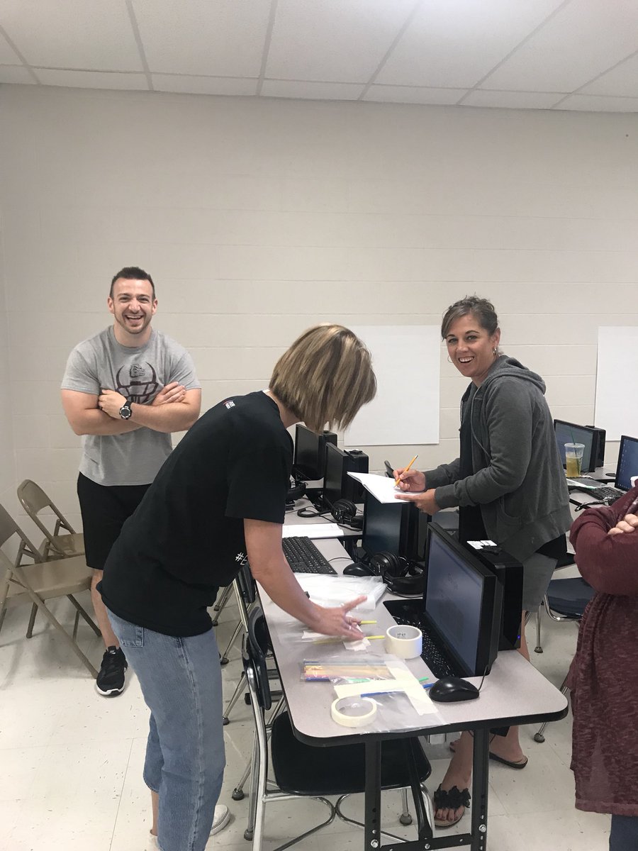 ZinkTeach's tweet photo. RPS Teachers hard at work this summer! Completing PLTW Launch Teacher Training! Whoop whoop! https://t.co/pXdcgNb6Py