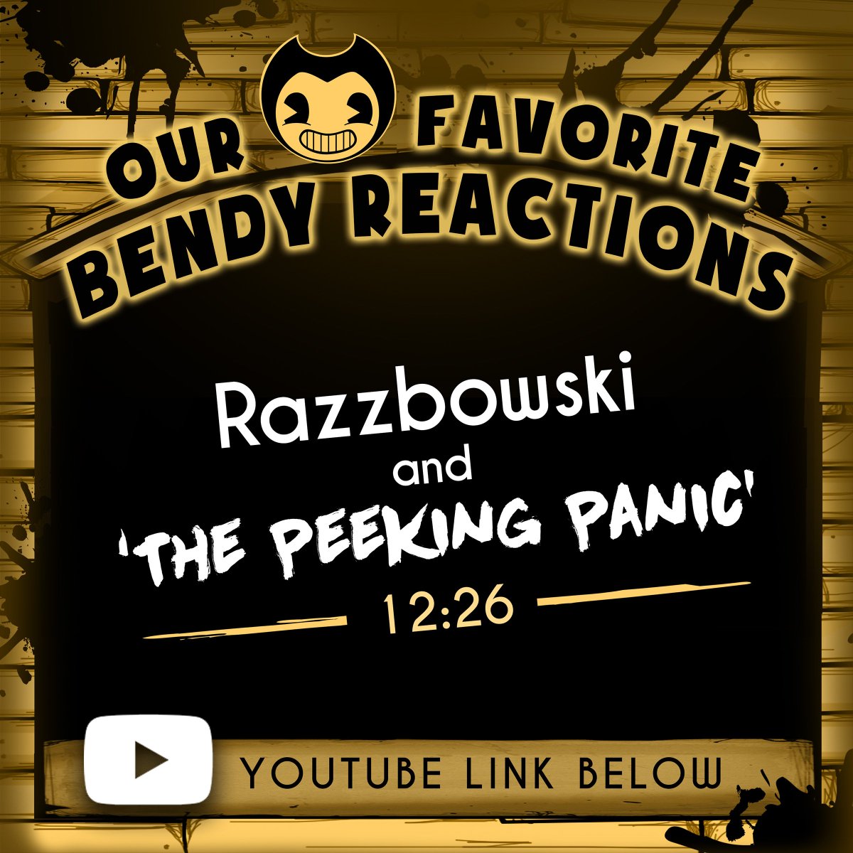 Bendy's tweet image. Another one of our favourite #BATIM #ChapterFour #reactions! Razzbowski panicking just a little bit at 12:26! ow.ly/3J3k30kdlCv