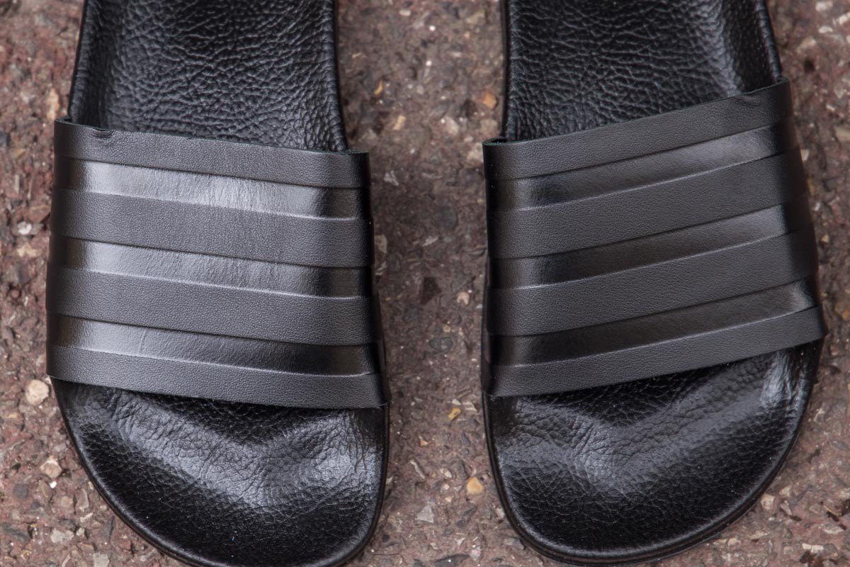 adidas originals adilette sliders in black cq3094