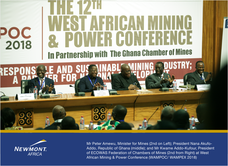 Visit our stand at the ongoing West African Mining &amp; Power Conference and Exhibition 2018 (#WAMPOC / #WAMPEX) at the Accra International Conference Centre from today till Friday, 1st June, 2018. Come let's engage on value creation through sustainable and responsible mining.