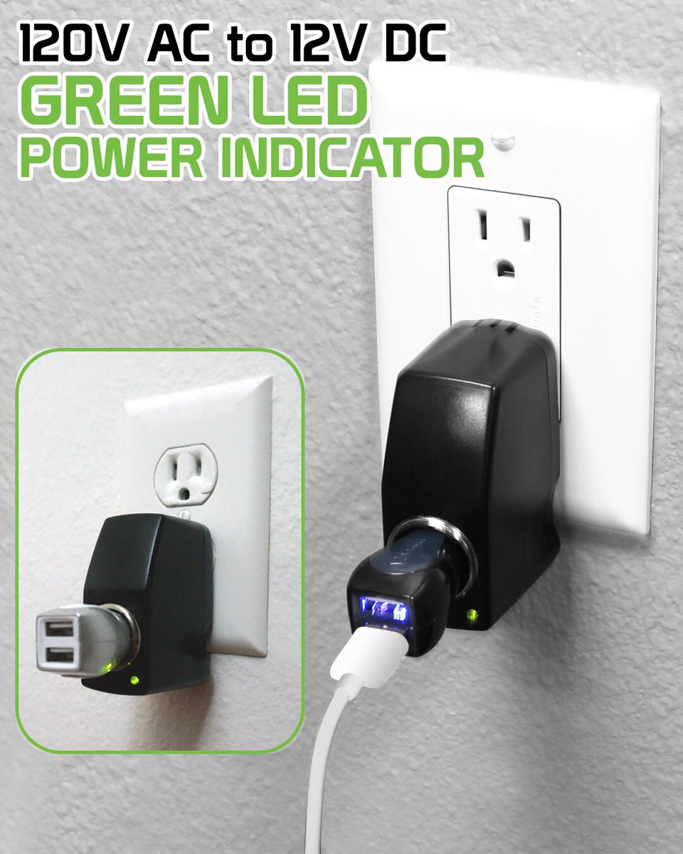 Go_Cellet's tweet image. 2 Amp AC to DC car cigarette lighter power converter.  #cellphoneaccessories #poweradapter #travelessential