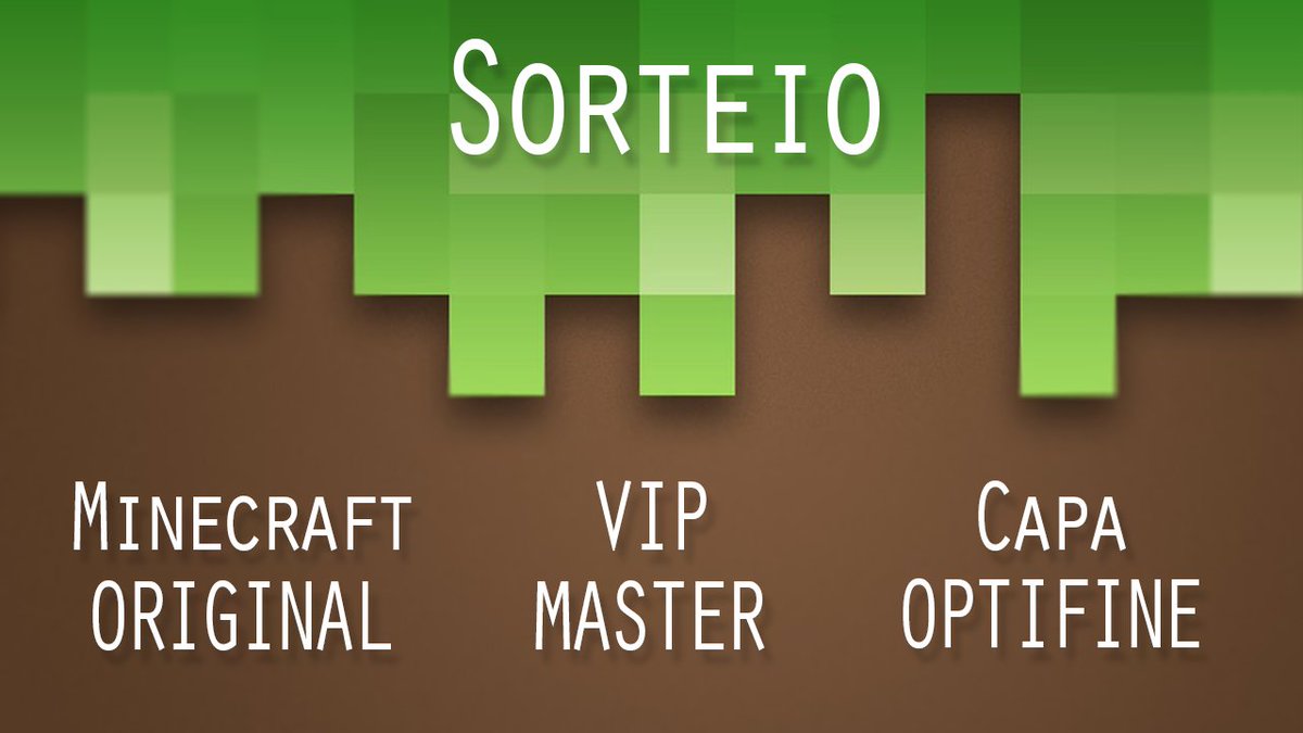 LuginBr's tweet photo. 🔥 Sorteio de VIP MASTER + MINECRAFT Original + CAPA Optifine

Seguir @LuginBr e dar RETWEET para participar 🔄

Boa sorte a todos! 

🕛 Resultado do sorteio: HOJE 20H (8h da Noite) https://t.co/4TVDA5xVQR
