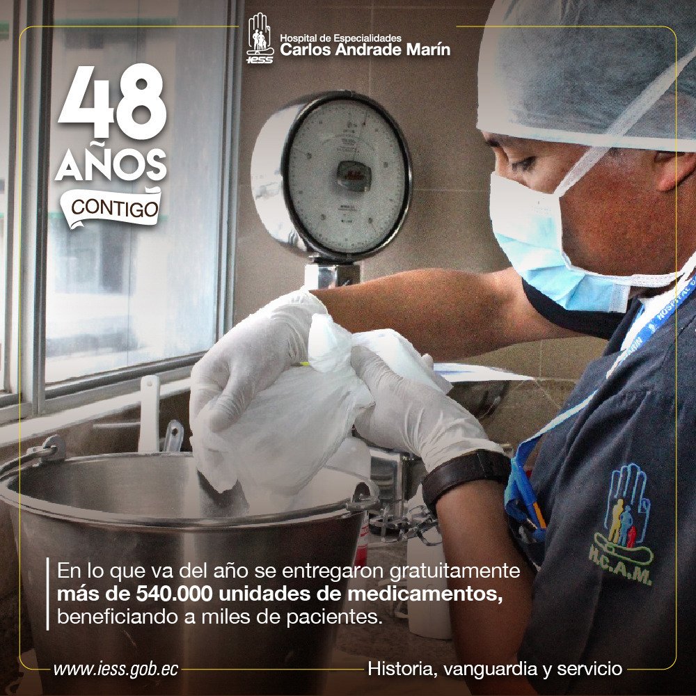 IESS_YoTeGuio's tweet photo. Entre enero y mayo de este años se realizaron 759.000 atenciones médicas. #48AñosHCAM @IESSec https://t.co/1IbbuucauH