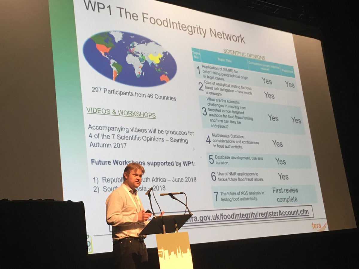 econmicro's tweet image. James Donarski talking about creation of food authenticity database @FoodIntegrityEU @ASSET2018