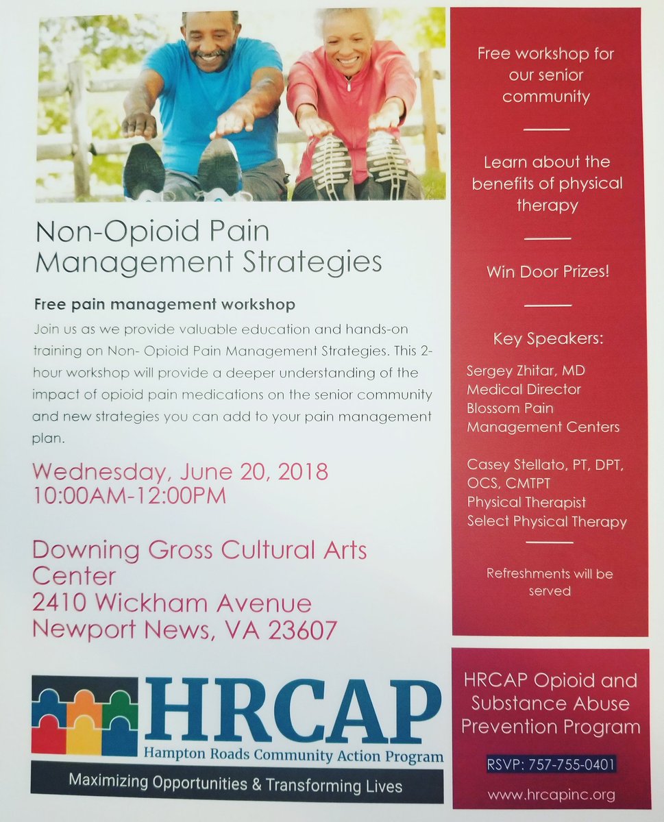 compassion444's tweet photo. Join us for a very informative workshop! #opioids #prevention #community #education #seniors @AARPVa @hamptonroadscap https://t.co/v7RYR3AAfS