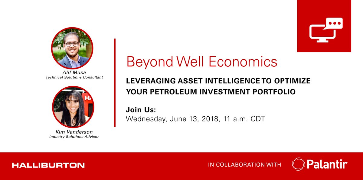 Palantir_Sol's tweet photo. Palantir is excited to collaborate with Halliburton-Landmark on this upcoming webinar on Wednesday, June 13! To secure your spot today, register here - https://t.co/uRR09DEEnI https://t.co/mvxs46tboA