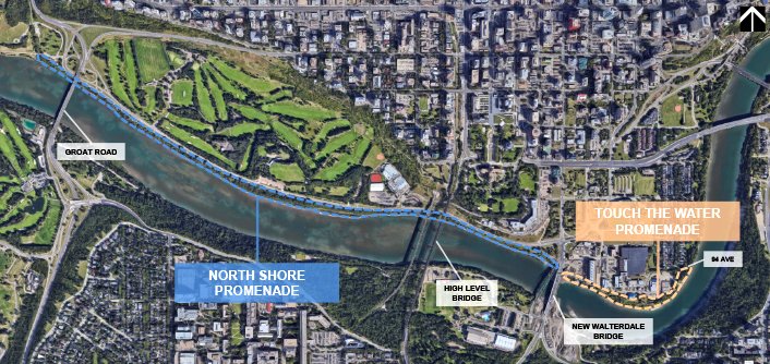 Survey closes tomorrow at midnight! Let the City know what you think about the possibility of a promenade along the north bank of the North Saskatchewan River. ow.ly/gZXQ30jZDEV #yegrivervalley