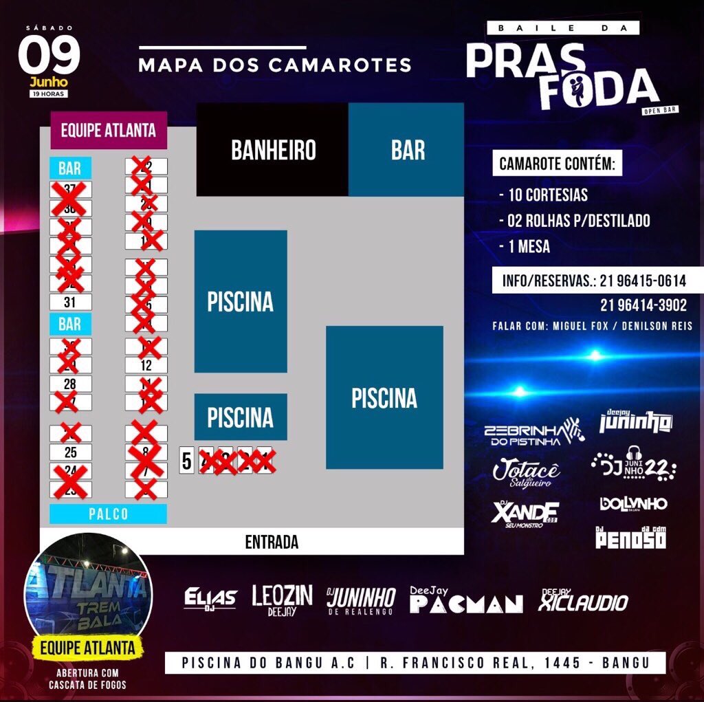 d_amor1m's tweet photo. boa tarde, ainda restam 5 camarotes disponíveis para o #BaileDaPrasFoda, quem quiser curtir o evento tranquilo no conforto e evitar que sarrem na sua mina a hora é essa 💣🔥💃🏽 https://t.co/hKpTQFtGyn