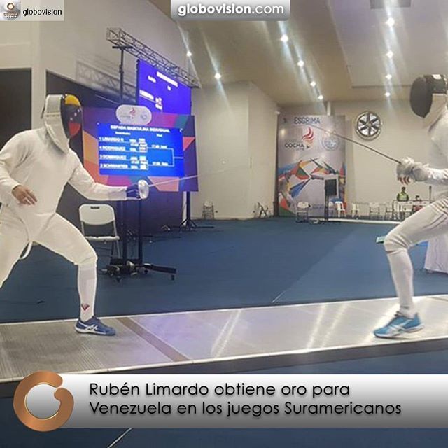 DeporteFenix's tweet photo. #Repost from @globovision with @regram.app ... Rubén Limardo obtiene oro para Venezuela en los Juegos Suramericanos
.
Rubén Limardo se trajo la de oro en esgrima en los Juegos Suramericanos Cochabamba 2018.
.
Este martes, en Bolivia, Limardo se enfrentó … https://t.co/V1RULsR36n https://t.co/8Mvq8xYCxm