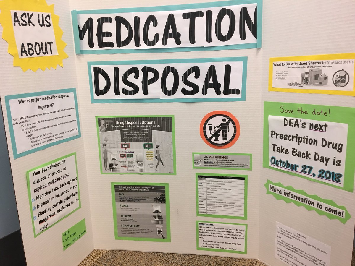 Stop by a CVS to learn how to properly dispose of your medications! Our intern, Linsey at the CVS in Target in Leominster, MA made this awesome poster to educate our customers and community! 🙌 #cvshealth @GucwaB #purpose