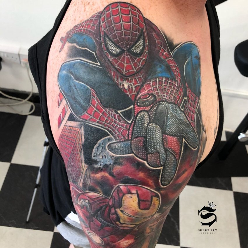 sharpartstudios's tweet photo. Are you mad about Marvel? If so, keep your eyes peeled, cos we've got some really cool Marvel related stuff coming your way next month! (Image features an ongoing themed sleeve by Nick) #marvel #marvelcomics #spiderman #tattoos
EAT. SLEEP. INK. REPEAT.
#sharpartstudios https://t.co/lfuljIBBmx