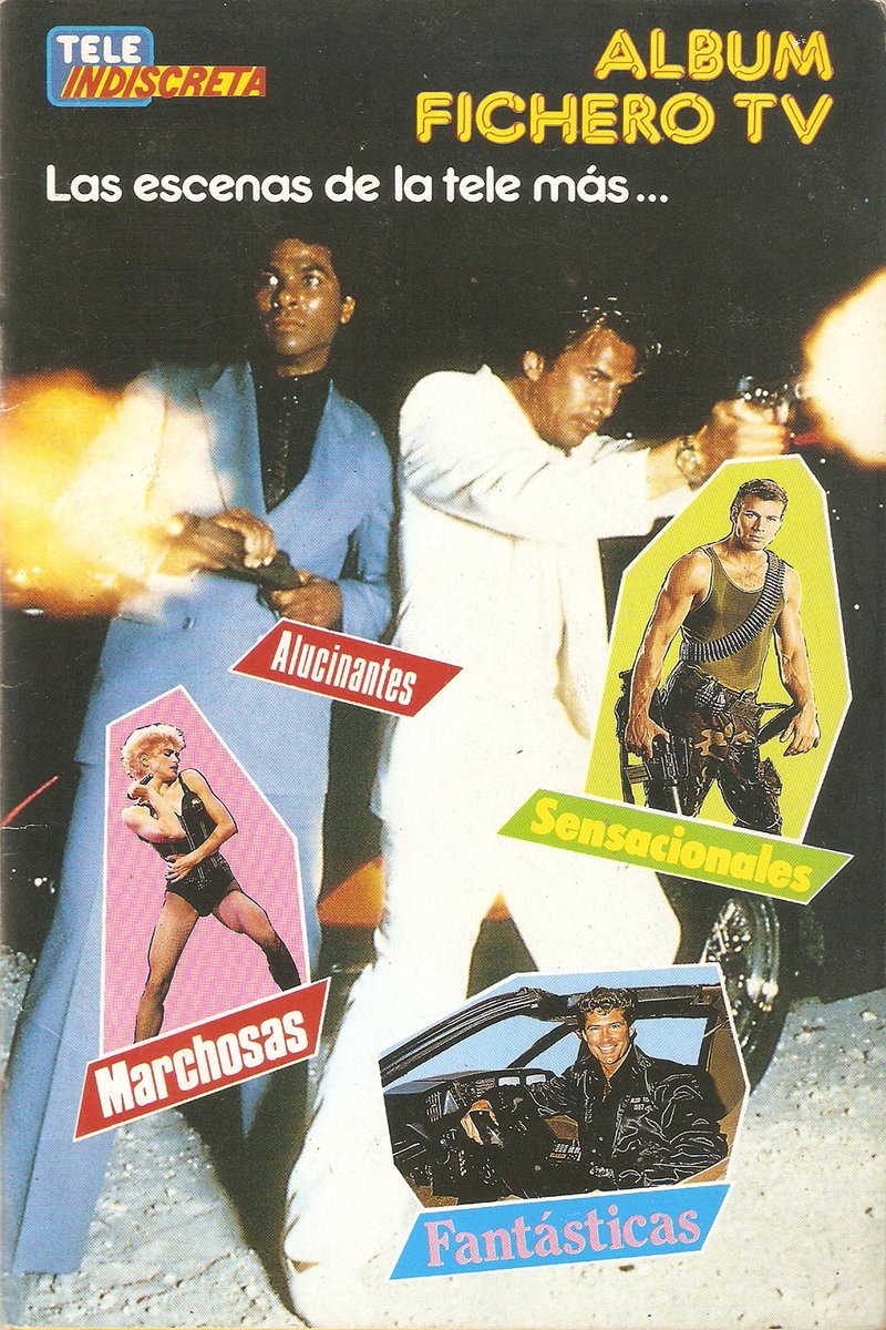 ColeccionTV's tweet image. ¡¡¡Mirad qué sorpresa os traemos para hoy!!!
El álbum de cromos que #TeleIndiscreta entregó a sus lectores en 1987 totalmente escaneado para ti en el blog. Con #V, #UnDosTres, #Fama, #ElEquipoA y mucho más. 
Y todo gracias a nuestro amigo Miguel Ángel. 
tvcoleccion.blogspot.com/2018/05/tele-i…