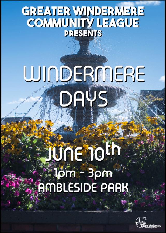 Windermere Days returns to Ambleside on Sunday, June 10 in Ambleside Park (181 Ambleside Drive SW)! Discover what's in store for this year's celebration here: bit.ly/2IW2A9O  #yeg #yeghomes #yegre #yegevents 🎉