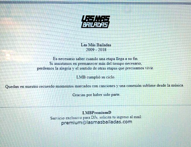 geroberti's tweet photo. R.I.P #LasMasBailadas ! 😢😭 Gracias por tantas jodas con tu música.. 💔 https://t.co/nFt9LU32kf