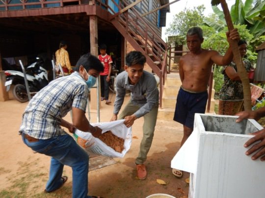 TrailblazerFdn's tweet photo. For Jomreoun, a woman in the Pouk district, access to water is essential to her families' well being. Like Jomreoun, 12.3 million in #Cambodia do not have access to a piped water supply. She now has access to #cleanwater with a #biosandwaterfilter she received from Trailblazer. https://t.co/nfNgre25zg