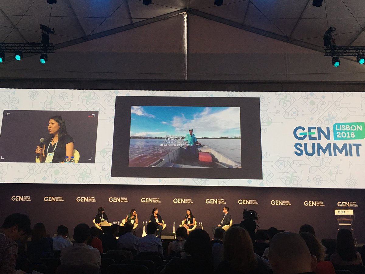 alina_less's tweet photo. Climate Change #Immersive Challenge  brought new journalists to learn about #360journalism, the program being led by @CarolePKC from @JYCinnovative #GENSummit https://t.co/uREGHEGHMf