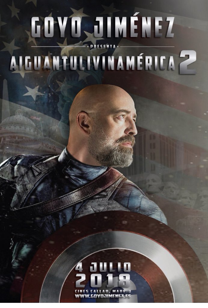 Goyojimenez's tweet photo. 💥Sorteamos 50 entradas (25 invitaciones dobles) para ver el estreno de Aiguantulivinamerica 2 el 4 de julio en @callaocitylight💥

Haz RT de esta publicación y entra en el sorteo 🇺🇸 

Podrás participar hasta el día 4 de junio https://t.co/8XjZmZyJSl