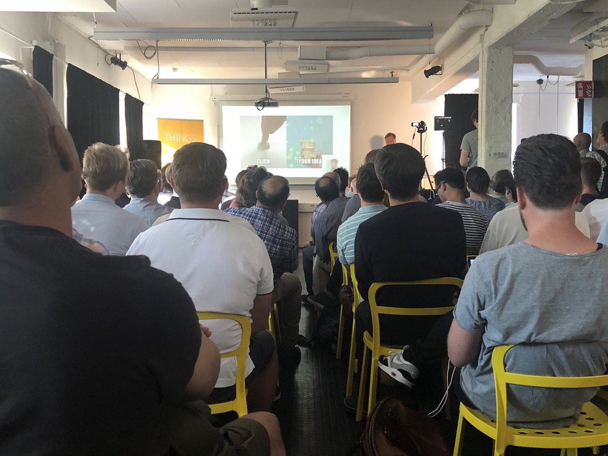 lindakrondahl's tweet photo. @Joacimwe explains the @ShortcutLabs journey so far. ”Yes, it looks like the perfect smooth ride, but you have no idea how many times we almost died.” Honest and true for most #startup’s developing #HW! #STHLMHW #STHLMTech #SthlmThings https://t.co/Kr6o7Mg0Ts