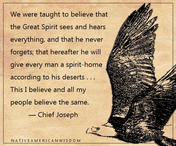 Native American Wisdom on Twitter: "We were taught to believe that the