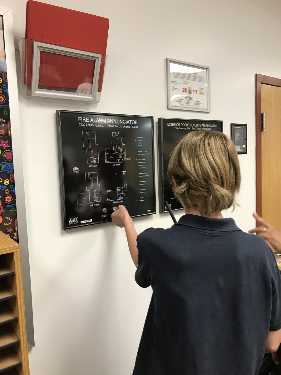 Today’s fire drill was he fastest yet! Davis won the “pull the fire drill” from the <a href="/FCEFoundation/">Falls Church Education Foundation</a> auction. We should have him do it from now on!