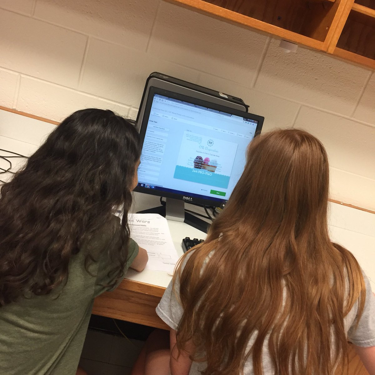 JLSMSFACS's tweet photo. Cupcake wars - planning business cards, researching recipes and using at least one of the secret ingredients https://t.co/oEX6IdK1nk